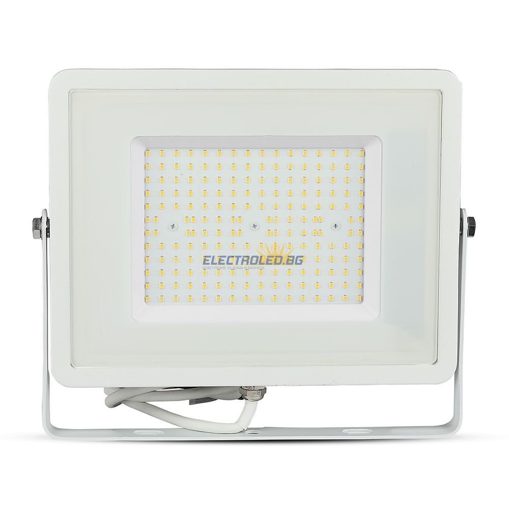 LED Прожектор 100W 4000К 120LM W SAMSUNG ЧИП Бяло Тяло SKU 768 V TAC