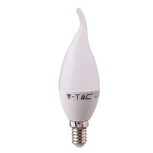 LED Bulb - SAMSUNG CHIP 5.5W E14 Plastic Candle Flame 3000K