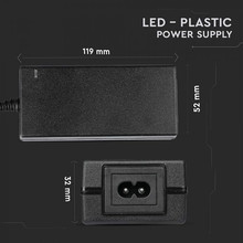 LED Power Supply - 42W 12V 3.5A Plastic IP44