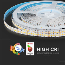 SKU 331 LED Лента SAMSUNG ЧИП 2835 240/1 24V IP20 3000K CRI95+ с марка V-TAC