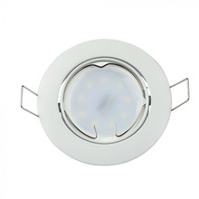 GU10 Fitting Round Movable White 