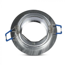 1*GU10 Fitting Round Aluminium Brush 