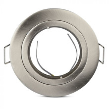 GU10 Fitting Round Satin Nickel  