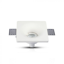 SKU 3674 GU10 Гипсова Отливка Квадрат Бял с марка V-TAC