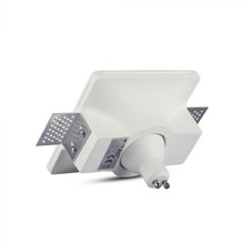 SKU 3674 GU10 Гипсова Отливка Квадрат Бял с марка V-TAC