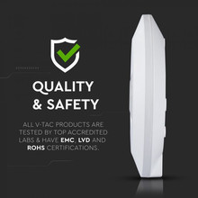 SKU 5086 Сензор За Движение За Таван Плосък Бял с марка V-TAC