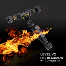 SKU 5978 Влагозащитен Конектор Черен 3х8-12мм IP68 с марка V-TAC