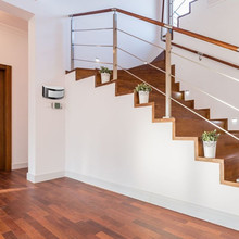 SKU 7513 Градински Аплик Е27 Сатен Никел / PC IP44 1 Линия с марка V-TAC