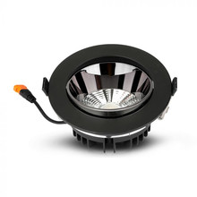 LED Downlight - SAMSUNG CHIP 30W COB Reflector Black Housing 6400K