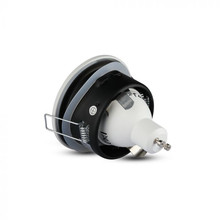 SKU 3614 GU10 Корпус Луна Кръг Мат ф84 Сатен Никел с марка V-TAC