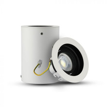 SKU 3627 GU10 Корпус Луна Външен Монтаж Кръг Бяла с марка V-TAC