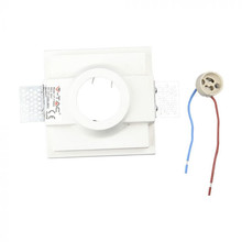 SKU 3641 GU10 Гипсова Отливка Квадрат Плитка 120х120 Бял с марка V-TAC