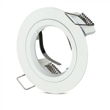 GU10 Fitting Round White 