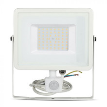 50W LED Sensor Floodlight SAMSUNG CHIP Cut-OFF Function White Body 6400K