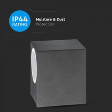 SKU 7510 Фасадно Тяло За Стена GU10 Алуминий Квадрат Черно Една Посока IP44 с марка V-TAC