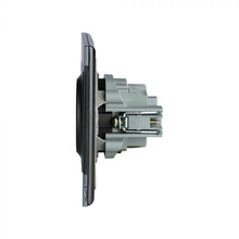 SKU 8399 Контакт EU 16А Стъклен Панел Черен с марка V-TAC