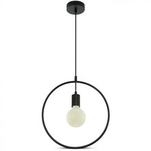 Pendant Light Matt Black With Black Canopy