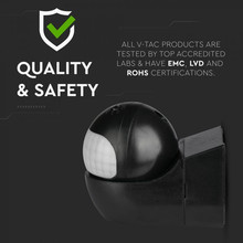 SKU 5089 Сензор За Движение Стена Въртяща Глава Черен с марка V-TAC