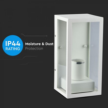 Wall Lamp 1*E27 Matt White Clear Glass 