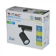 SKU 1285 35W LED Прожектор Релсов Монтаж Черно Тяло 3000K с марка V-TAC