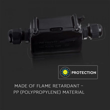 SKU 3578 Разпределителна кутия IP65 Черна с марка V-TAC