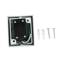 SKU 7540 Фасадно Тяло За Стена GU10 Кръг Бяло Тяло Една Посока IP44 с марка V-TAC