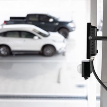 LED Прожектор със сензор 20W 3000К SAMSUNG ЧИП Черно Тяло SKU 451 V-TAC