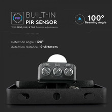 LED Прожектор със сензор 20W 3000К SAMSUNG ЧИП Черно Тяло SKU 451 V-TAC