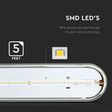 SKU 6184 LED Влагозащитено тяло PC/PC 1500mm 48W 4500K с марка V-TAC