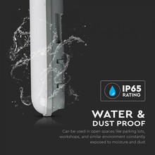 SKU 6184 LED Влагозащитено тяло PC/PC 1500mm 48W 4500K с марка V-TAC