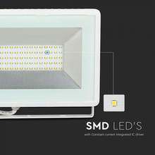 LED Прожектор 50W 3000К IP65 E-Series Бяло Тяло SKU 5961 V-TAC