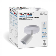 SKU 7980 1*GU10 Стенна Лампа Бяло Тяло с марка V-TAC