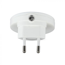 SKU 828 LED Нощна Лампа За Контакт Кръгла 60x54.5mm 3000K с марка V-TAC