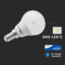 LED Крушка E14 4.5W 6400K P45 A++ SAMSUNG ЧИП SKU 266 V-TAC