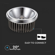 LED Крушка АR111 20W 6000К 230V 20 Гадуса COB Чип SKU 1245 V-TAC