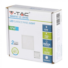 SKU 4913 12W LED Панел Външен монтаж Premium - Квадратен Модул 3000K с марка V-TAC