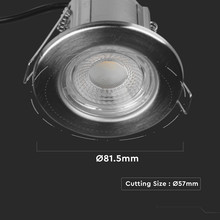 SKU 8173 5W LED Луна Пожароустоичива Никел Димираща 3000К с марка V-TAC