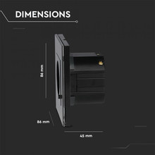 SKU 8797 SMART Контакт Конзолен Черен с марка V-TAC