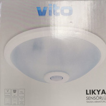 Плафон за таван с PIR сензор 2 x E27 Ф 29.5 2022660 VITO