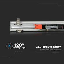 SKU 603 LED Линейно Осветление SAMSUNG ЧИП - 40W За Вграждане Сиво Тяло 6400К 1211x70x35mm с марка V-TAC