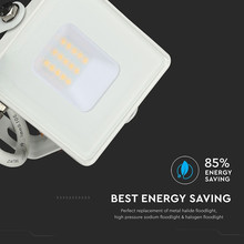 LED Прожектор 10W 4000К SAMSUNG ЧИП Бяло Тяло SKU 428 V-TAC