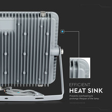 LED Прожектор 150W 4000К 120LM/W SAMSUNG ЧИП Сиво Тяло SKU 776 V-TAC