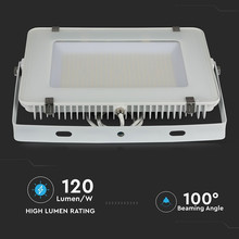 LED Прожектор 200W 6400К 120LM/W SAMSUNG ЧИП Бяло Тяло SKU 788 V-TAC