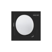 Плафон за таван 25W 3000К Кръгла SKU 13929 V-TAC