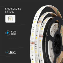 SKU 2628 LED Лента - 28W 5050/54 RGB+3in1 IP65 СЕТ SMART с марка V-TAC
