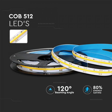 SKU 2651 LED COB Лента 24V IP20 6000K с марка V-TAC