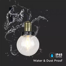 SKU 8970 Стенна Лампа GLO E27 IP65 Ф150 Черна с марка V-TAC