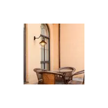 Wall Lamp Matt Black Down IP65