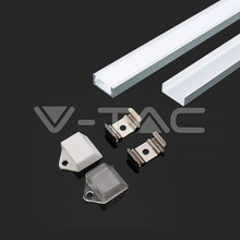 Led Strip Mounting Kit With Diffuser Aluminum 2000*16*7MM Milky