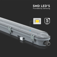 SKU 20201 LED Влагозащитено Тяло M-Серия 1200мм 48W 4000K Прозрачно 120LM/W с марка V-TAC